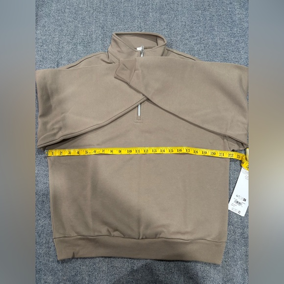 Alo Accolade 1/4 Zip Pullover | color: light cocoa | size: XS - Picture 6 of 7